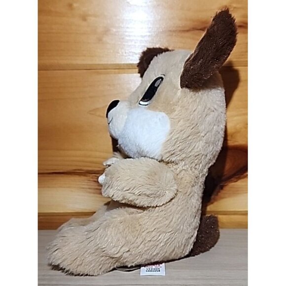 Swaddle Babies Plush Toy Dog Big Brown Eyes 9 inches Fiesta Dog Only - Picture 3 of 7